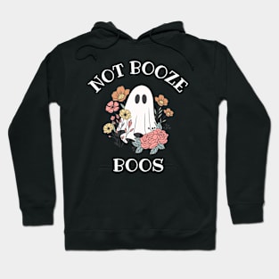 Vintage Not Booze Boos, Funny Halloween Cute Retro Hoodie